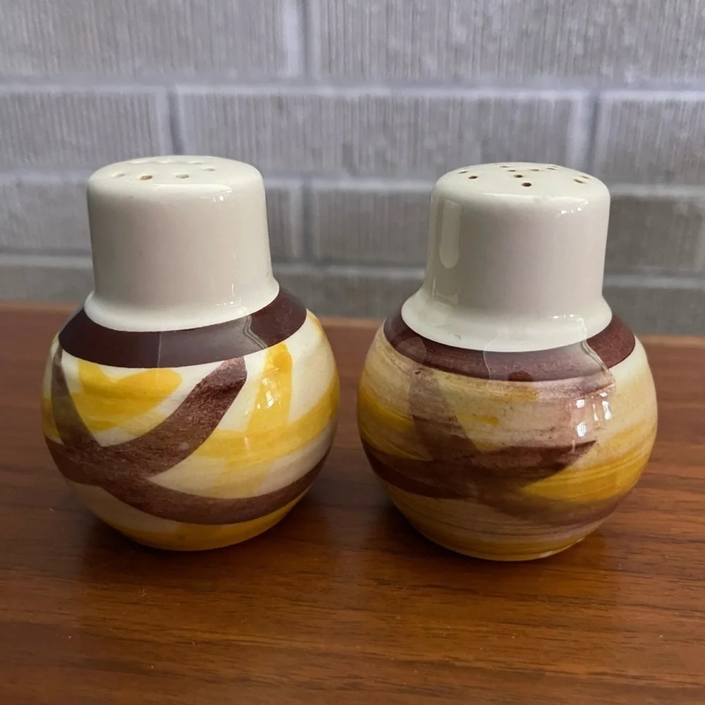 Vintage Vernonware Salt and Pepper Shakers